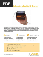 LAMBDA Laboratory Peristaltic Pump Leaflet