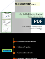 BahanKuliah Ekotoksikologi LC50 (LethalConcentration) 2010 PDF