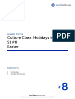 Culture Class: Holidays in France S1 #8 Easter: Lesson Notes