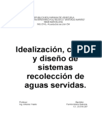 IDEALIZACION CALCULO Y DISEÑO DEssitemas de Recciolecion de Aguas Servidas