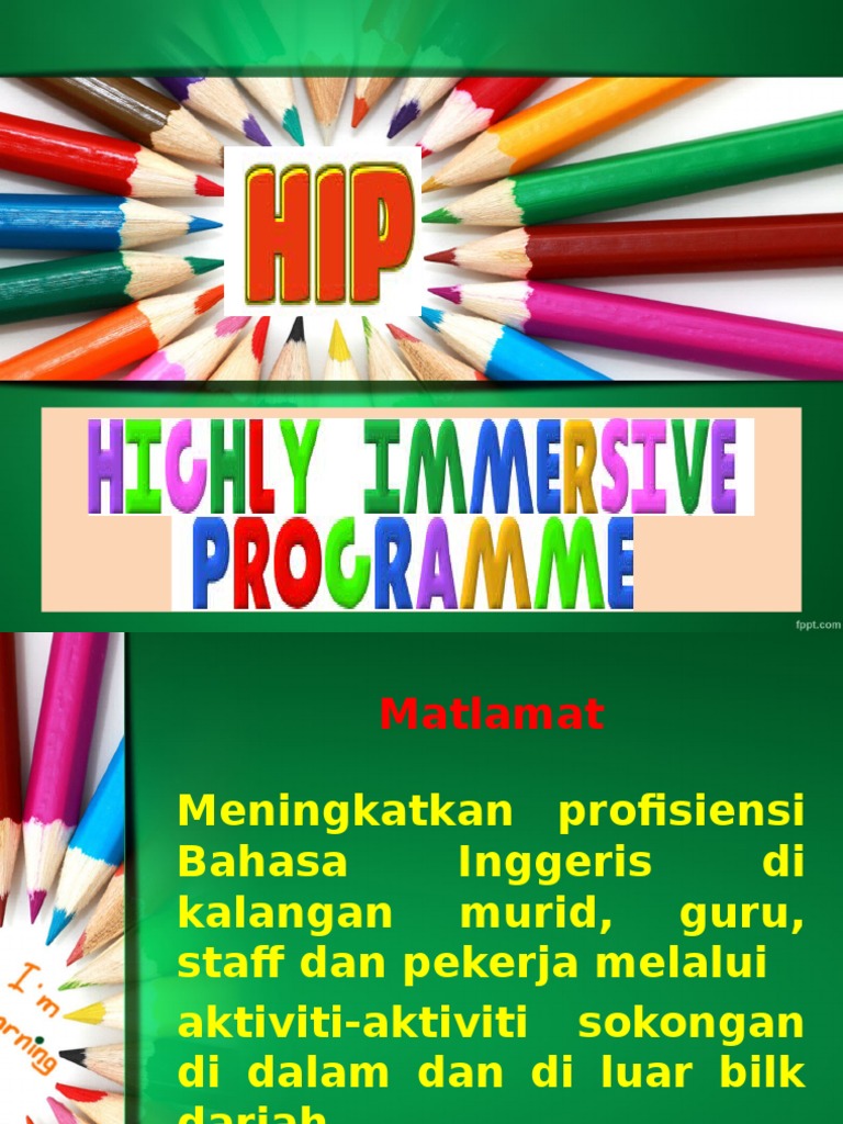 Highly Immersive Programme 2017 Education Theory Teaching