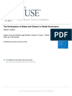 The Participation of States and Citizens in Global Governance