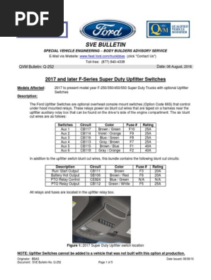 Fuse Box On A 05 Ford 550 - Wiring Diagram