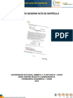 Instructivo Como Generar Acta de Matricula Actual