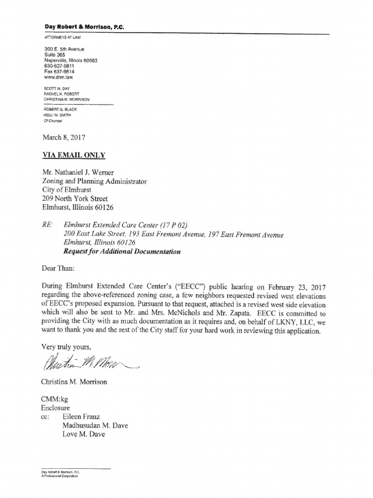 Zoning and Planning Commission Elmhurst Extended Care Center PDF