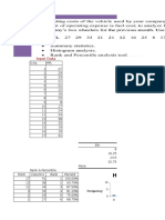 Spread Sheet Summary Stat