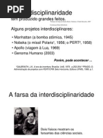 A farsa da inter disciplinaridade (sokal) ppt _ Anonimo