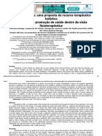 Terapia Reikiana - Uma Proposta de Recurso Terapêutico Holístico No Âmbito Da Promoção de Saúde Dentro Da Visão Fisioterapêutica