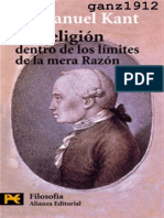 KANT La Religion Dentro de Los Limites de La Razon LIBRO PDF