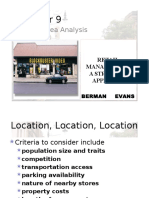 Trading Area Analysis for Retail Location Selection