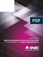 Estatuto Del Servicio Profesional Electoral Nacional y Del Personal de La Rama Administrativa