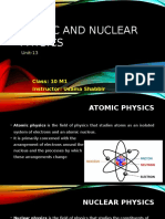 Atomic and Nuclear Physics