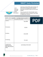 SMART Goals Worksheet: Short-Term Goals (1-3 Years)