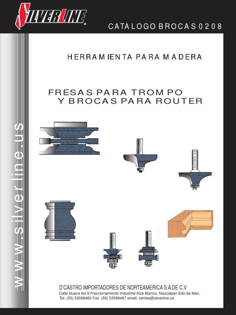 Catálogo de Fresas y Brocas para Router | PDF