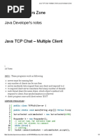 Java TCP Chat - Multiple Client - Java Developers Zone