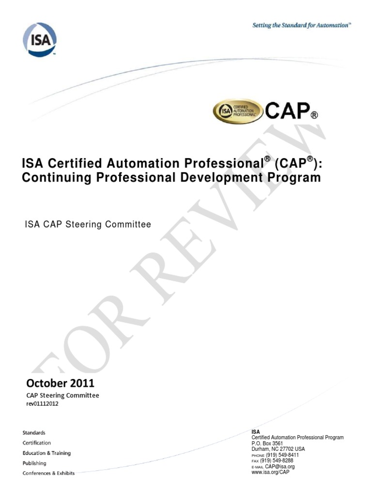 CAP Continuing Professional Development Program PDF Professional
