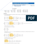 UNITAT 3 Resolució de Sistemes Per Mitjà de Determinants