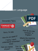 Classroom Language: Elementary Teens