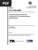 Standard - TIA 606 | PDF | Cable | Telecommunications