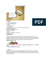 Partes Principales de La Carta Comercial