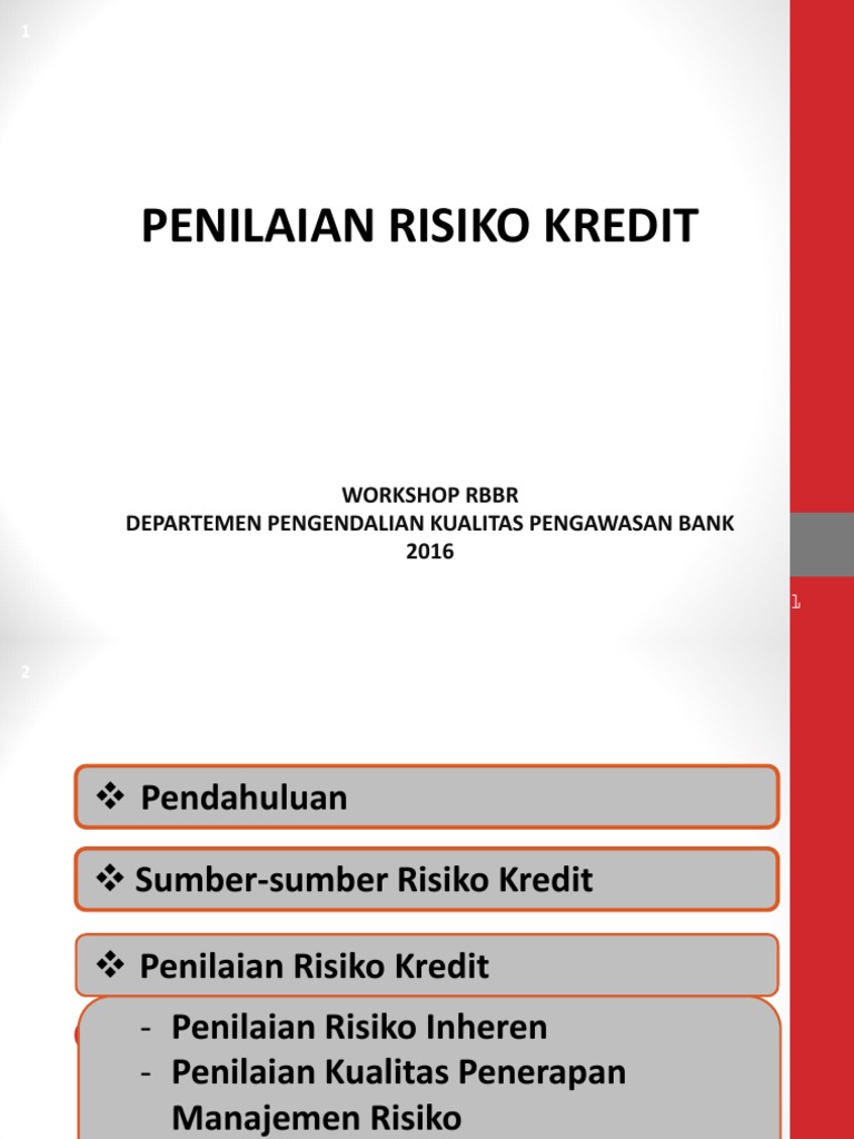 Penilaian Kualitas Manajemen Risiko Kredit | PDF