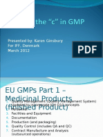 EU GMPs Part 1 Presentation Summary