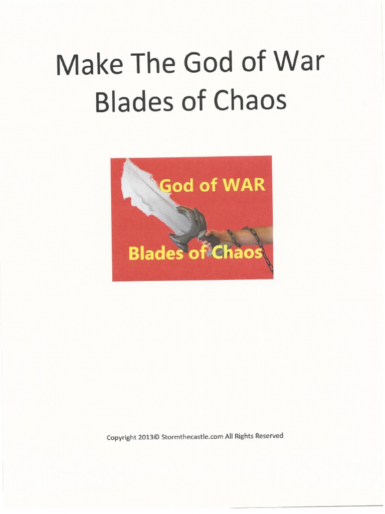 Blades of Chaos Template PDF