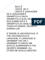 Gramática Do Desejo / Desire's Grammar