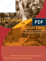 From Shouting To Counting: A New Frontier in Social Development