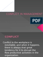 Conflict of Management