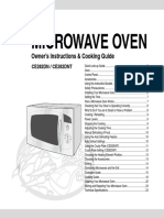 Microwave Oven: Owner's Instructions & Cooking Guide