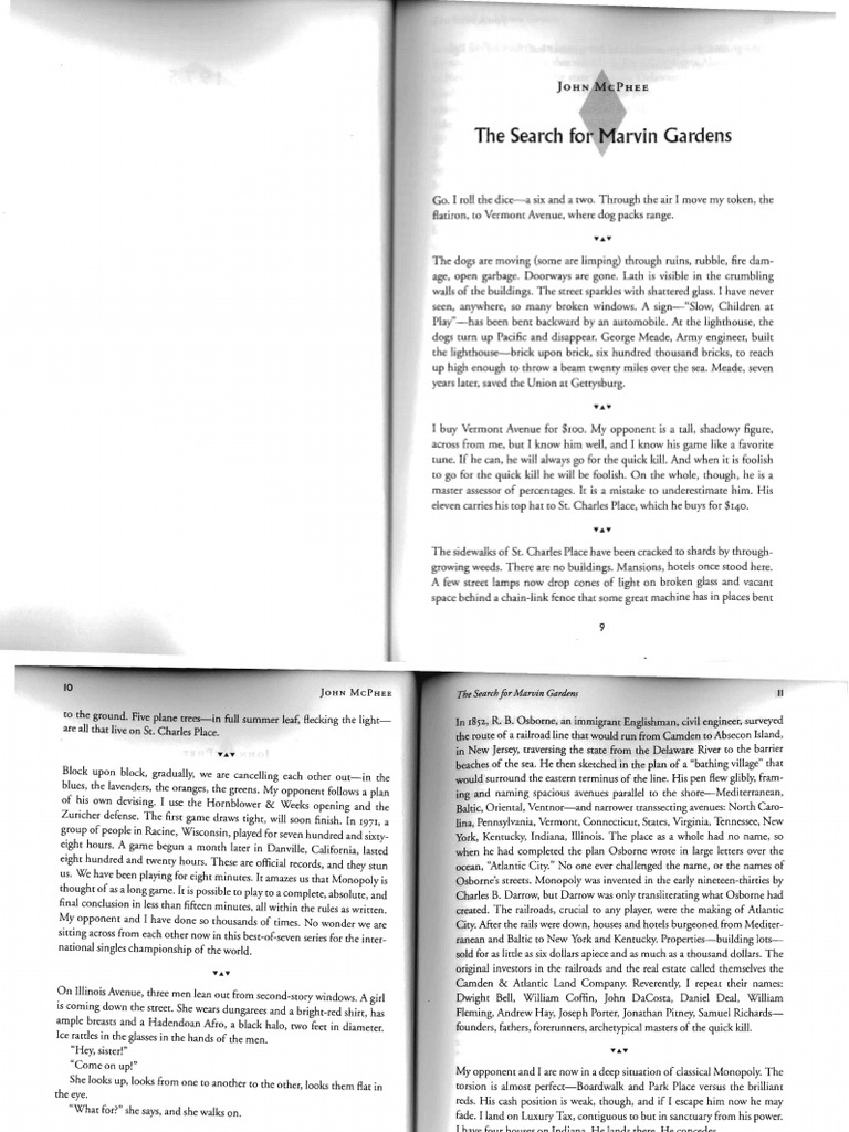 The Search For Marvin Gardens Pdf Hotel And Accommodation Nature