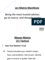 The Maven Max Trix Manifesto