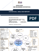 AGW 615/3 Advanced Business Statistics: Statistical Analysis Report