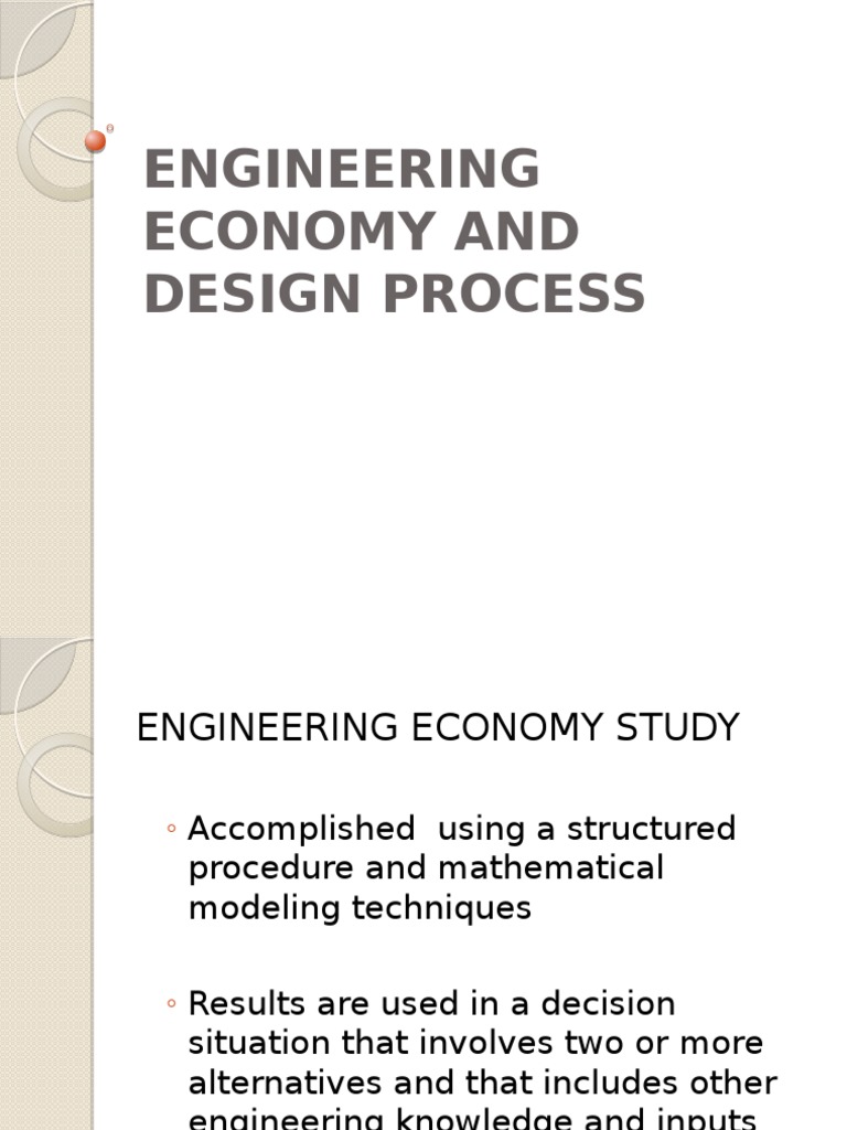 Engineering Economy Analysis Process | PDF | Brainstorming | Engineering