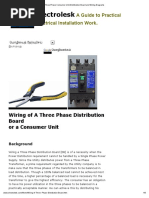 DIY Wiring A Three Phase Consumer Unit-Distribution Board and Wiring Diagrams