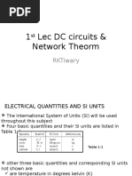 1st Lec DC Circuits & Network Theorm