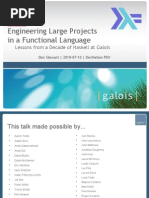 Engineering Large Projects in A Functional Language