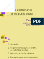 The Performance of Public Sector