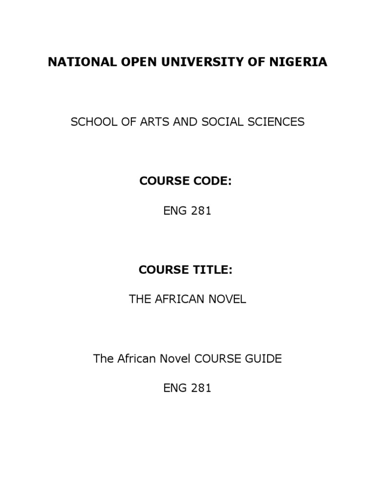 The African Novel 12 docx African Literature Narrative