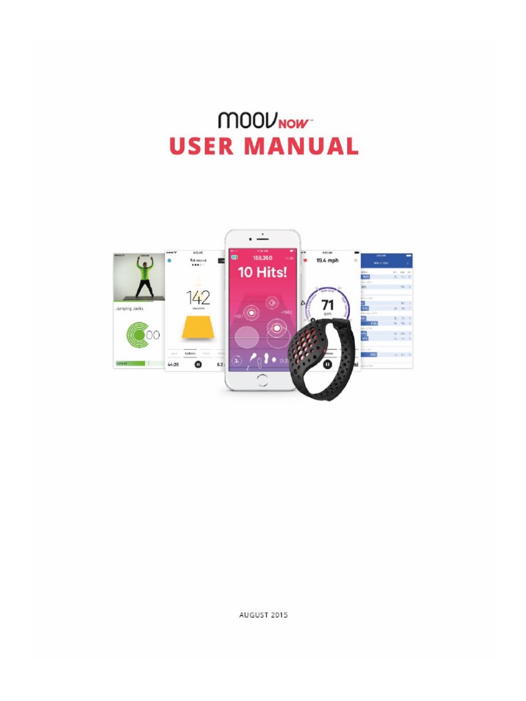 Moov Now User Manual | PDF | Swimming (Sport) | Mobile App