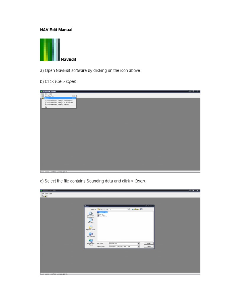 NAV Edit Software User Guide | PDF