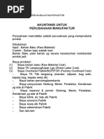 Contoh Soal Perusahaan Manufaktur