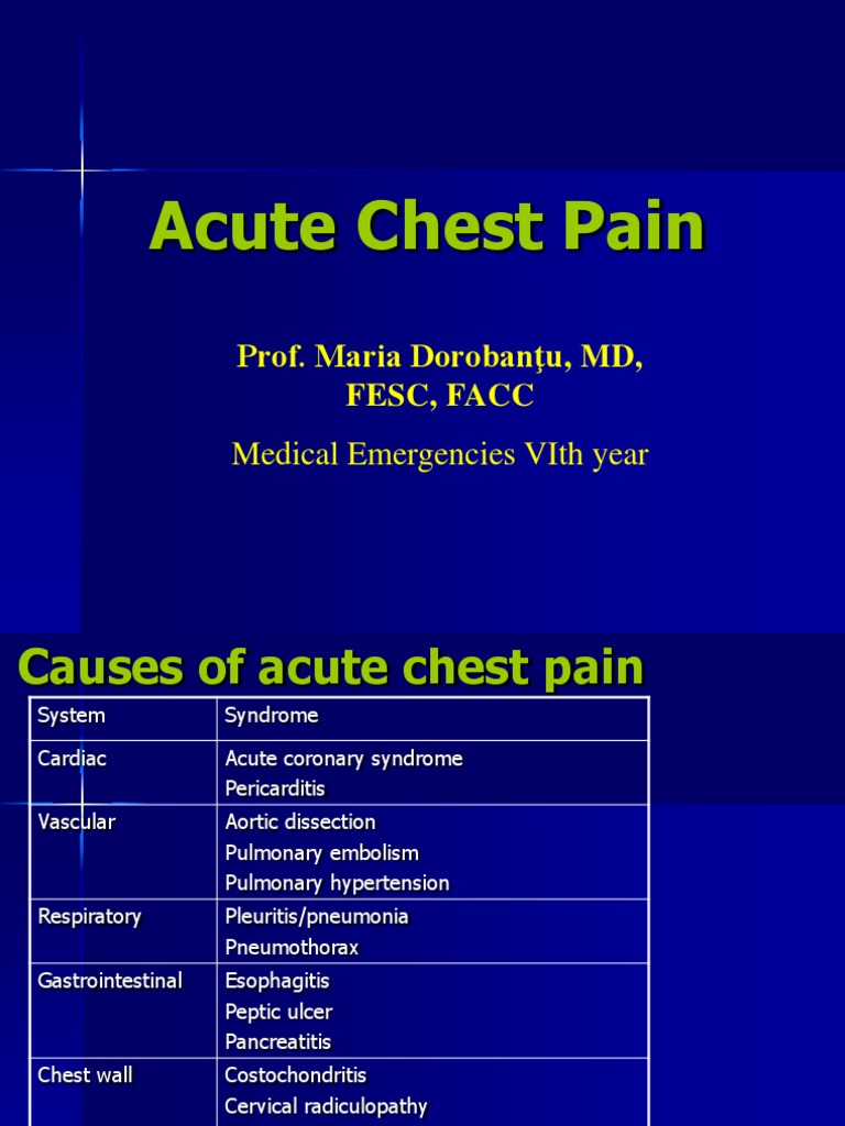 2) Acute Chest Pain An VI 2013 | PDF