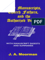 Early Manuscripts, Church Fathers, and The Authorized Version - DR Jack A Moorman PDF