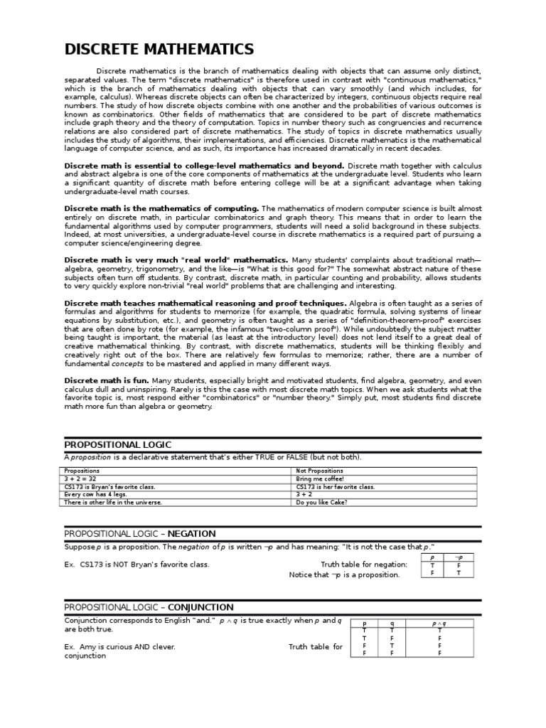 Dm Reviewer Discrete Mathematics Contradiction