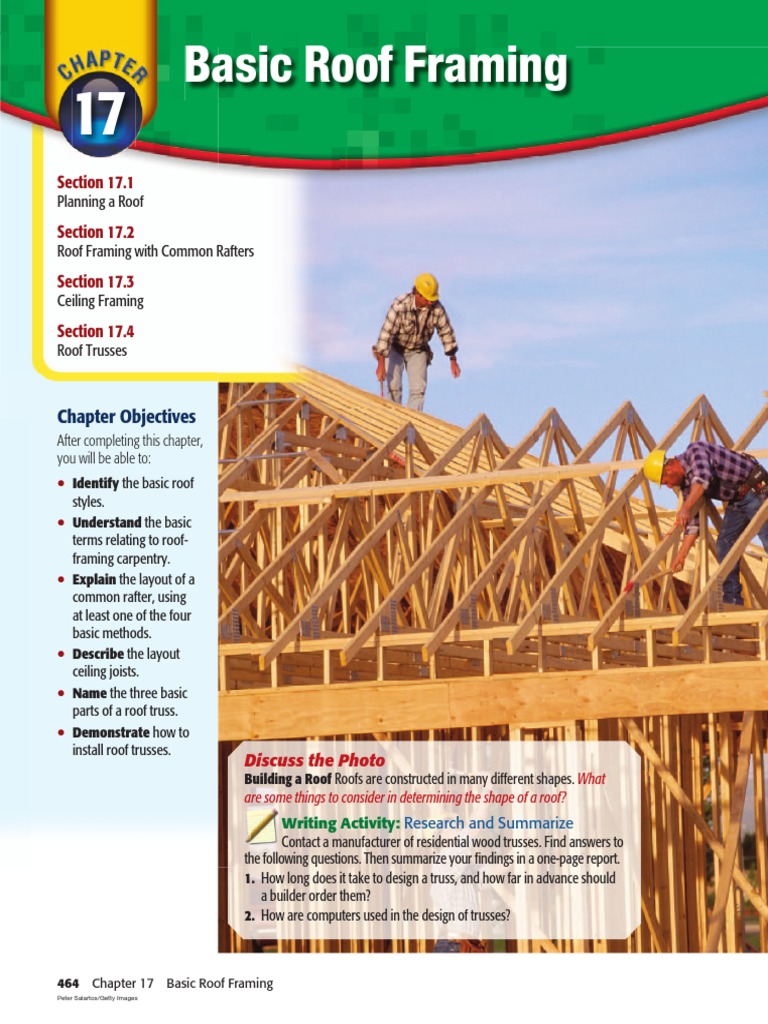 Ch17 Carpentry Se Framing Construction Roof