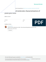 Diagnostics and Molecular Characterization of Plum Pox Virus