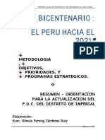 Plan 10604 Plan Bicentenario Perú Resumen