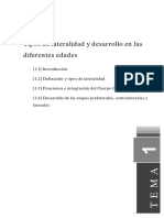 Tema 1. Tipos de Lateralidad y Desarrollo en Las Diferentes Edades PDF